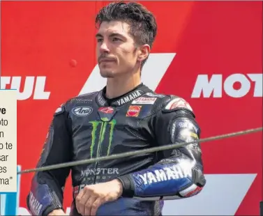  ??  ?? Maverick Viñales, en el podio del GP de los Países Bajos en el que acabó en segunda posición.