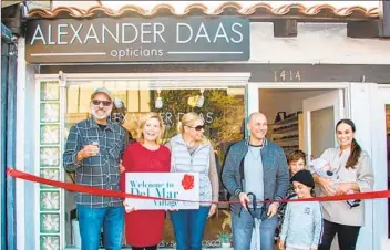  ?? ALEXANDER DAAS ?? Second-generation optician Alex Feldman opened a new Alexander Daas store last year in Del Mar.
