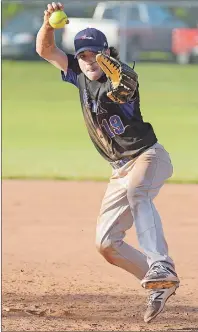  ?? JASON MALLOY/THE GUARDIAN ?? Avery Arsenault, of the Kevin Quinn Re/Max Ravens, delivers a pitch Thursday during P.E.I. Senior Fastball League action at City Diamond in Charlottet­own.