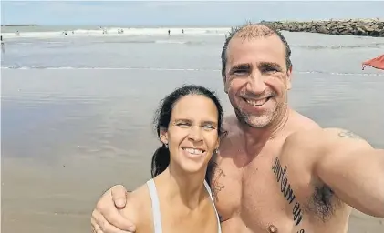  ?? ?? Juntos. Inés y su marido Sebastián Queiroz habían planeado pasar dos meses en Europa.