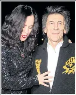  ??  ?? FESTIVE: Ronnie Wood with wife Sally