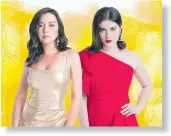  ??  ?? The trending rivalry of Romina and Daniela returns with 'KG Online,' where Beauty Gonzales and Dimples Romana face off in home challenges.