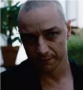  ??  ?? Dark secrets: A creepy James McAvoy