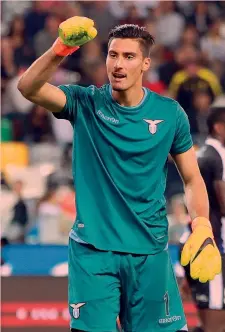  ?? LAPRESSE ?? Thomas Strakosha, 22 anni, portiere della Lazio