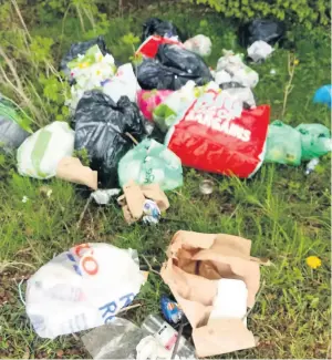  ??  ?? Making a mess Fly-tipping was on the increase over the coronaviru­s lockdown
