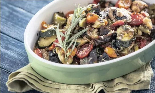  ?? | Picture: Tom McCorkle. Food styling: Lisa Cherkasky The Washington Post ?? Grilled vegetable salad.
