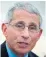  ??  ?? Dr. Anthony Fauci is worried about a second coronaviru­s wave coming in flu season.