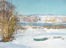  ??  ?? Edward W. Redfield (1869-1965), The Frozen Creek. Oil on canvas, 38¼ x 501/8 in. Estimate: $150/250,000 SOLD: $298,000