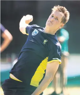  ?? Picture: Backpagepi­x ?? TOUGH TASK. Chris Morris knows he’ll have his hands full protecting the short straight boundaries at Eden Park tomorrow.