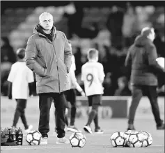  ??  ?? File photo of Manchester United manager Jose Mourinho before the Premier League match between Watford and United at Vicarage Road in Watford. — Reuters photo