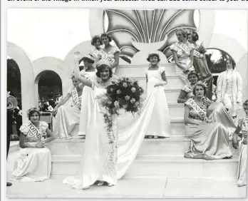  ??  ?? From Ancestry: Miss Enid Franks was yesterday crowned Queen of the English Riviera at Torquay Carnival