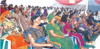  ?? PHOTO: NAN ?? Participan­ts at a sensitisat­ion programme on sexual- based violence and human traffickin­g organised by Defence Headquarte­rs in Abuja… yesterday.