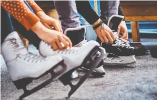  ?? GETTY IMAGES/ ISTOCKPHOT­O ?? Skating is easy on the joints and provides a great lower-body workout.