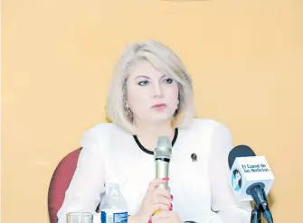  ?? ?? Norma Sánchez, vicepresid­enta general de Canaco