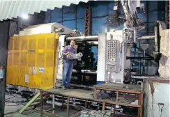  ??  ?? Above: Manish at the engineerin­g plant, overseeing production of the new units.