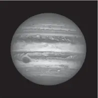  ?? Associated Press ?? ■ This April 3, 2017, image made available by NASA shows the planet Jupiter. A team of astronomer­s is reporting the recent discovery of a dozen new moons circling the giant gas planet. That brings the number of moons at Jupiter to 79, the most of any planet.