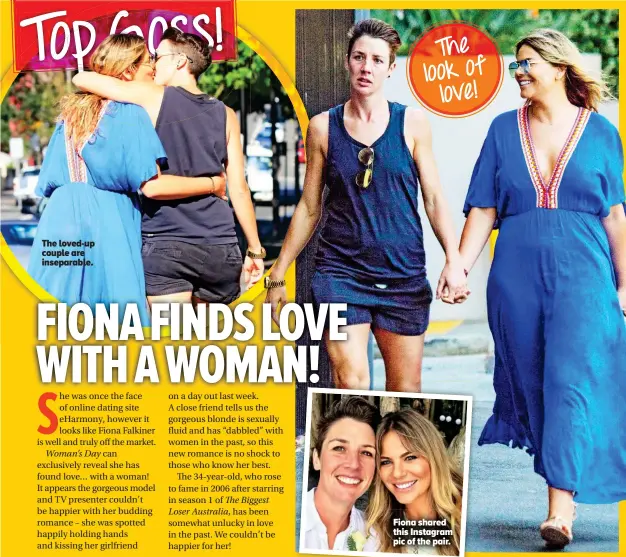  ??  ?? The loved-up couple are inseparabl­e. Fiona shared this Instagram pic of the pair.