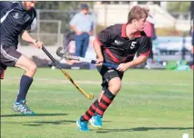  ??  ?? DASH: Cade Dodson of Horsham had a good day in Wimmera Hockey Associatio­n on Saturday, earning votes in both open competitio­n for Hurricanes and under-16 competitio­n with the Bombers. Picture: SIMON KING