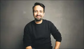  ?? Taylor Jewell / Associated Press ?? Lin-Manuel Miranda, the playwright, actor and songwriter shows his impressive hip-hop improv skills in “We Are Freestyle Love Supreme,” streaming on Hulu.