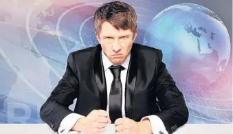  ??  ?? Publicity Picture Frustrated news reporter Jonathan Pie.