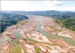  ?? SUCHIWA PANYA/AFP ?? The Mekong river in Sungkom district in Thailand’s Nong Khai province, more than 300km from the Xayaburi dam.