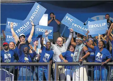  ?? Masi Losi ?? Old guard: Athol Trollip beat Solly Msimanga for the DA federal chairman position at the party’s recent congress in Tshwane. Of the three women punted on DA election posters in 2014, two are no longer involved. /