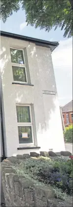  ??  ?? Irvine Gibson outside his home in Abergavenn­y, South Wales, and above, his South Atlantic and General Service medals