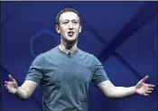  ?? NOAH BERGER / AP ?? Facebook CEO Mark Zuckerberg reiterated in an earnings call last week that the company’s major investment­s in security will lower its profitabil­ity.