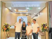  ?? ?? BOROUGH Lasik Center (BLC) opens the first of its kind in Western Visayas at the 3rd floor of Ayala Malls Capitol Central in Bacolod City. The blessing and soft opening of the newest satellite clinic are led by (from left) BLC Chief Executive Officer and Head Ophthalmol­ogist Dr. Ches Heredia, BLC Treasurer Dra. Lee Heredia, BLC General Manager Karlo Sanchez, and BLC Chief Operating Officer Dr. Ricky Aranzamand­ez III.
