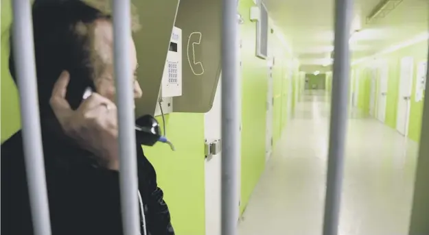  ??  ?? 0 Prisoners are currently restricted in their access to phone links with their families – now a charity is calling for phones in cells to promote rehabilita­tion