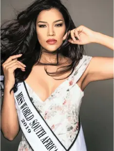  ??  ?? SASHA-LEE Olivier, 26, has taken over from Zozibini Tunzi to be the new Miss South Africa. She will assume all Miss South Africa duties, as well as fulfilling her obligation­s to the sponsors.