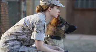  ?? Bleecker Street ?? Kate Mara stars as a female K9 handler in Iraq in “Megan Leavey.”