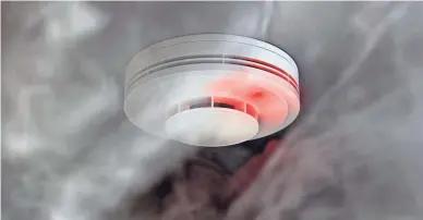  ?? IMAGES ?? A smoke alarm in your home is a must to ensure safety.GETTY