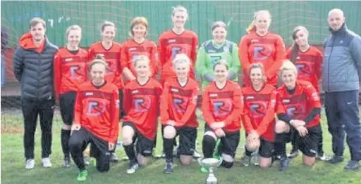  ??  ?? Accrington Girls and Ladies FC first team