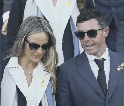  ??  ?? 2 Rory Mcilroy revealed on social media that his wife Erica, left, had given birth to their daughter Poppy Kennedy Mcilroy on Monday.