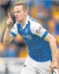  ?? Picture: SNS. ?? Saints striker Steven Maclean.