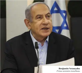  ?? ?? Benjamin Netanyahu Primo ministro israeliano