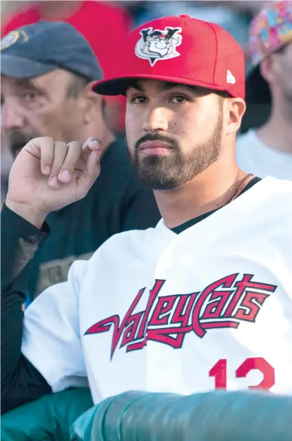  ?? COURTESY OF GREGORY FISHER/VALLEYCATS ?? Ozney Guillen, 27, turned to managing after shoulder injuries curtailed his playing career.