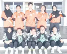  ??  ?? Sabah women’s takraw players return to team training at the Kota Kinabalu Sports Complex.