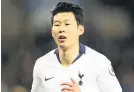  ??  ?? Tottenham Hotspur’s Son Heung-min