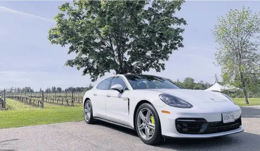  ?? POSTMEDIA ?? The Porsche Panamera Hybrid represents something of a niche in an environmen­t crowded with other options.