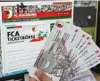  ?? Foto: Hochgemuth ?? Der FCA bietet eine eigene Zweitverwe­r tung von Tickets an.