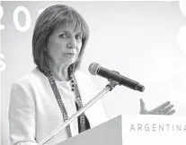  ?? ARCHIVO LA NUEVA. ?? La ministra Bullrich habría dado el visto bueno a la iniciativa, aunque originalme­nte pretendía una edad más baja.