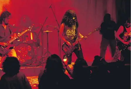  ?? TEATRO CORFESCU ?? ‘Santander Tierra de Metal’ es un festival que se realiza en Bucaramang­a para los amantes del Metal en todos su subgéneros musicales