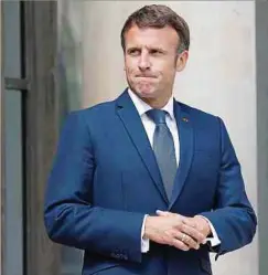  ?? ?? Präsident Emmanuel Macron hat die Parlaments­wahlen lange nicht ernst genommen.