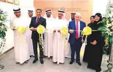  ??  ?? ■ Dr Hussain Abdul Rahman Rand inaugurate­s the medical fitness centre at Dragon Mart in the presence of Ministry of Health and Prevention officials yesterday.