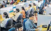  ?? MINT/FILE ?? Hiring across IT firms set be hit over the next two quarters