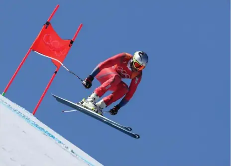  ?? TOM PENNINGTON/GETTY IMAGES ?? Norway’s Aksel Lund Svindal had a gold medal-winning performanc­e in men’s downhill on Thursday at the Pyeonchang Games.