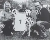  ??  ?? Ten years ago: Monty with owners Louise Farmer and Greig Ferguson and their prize.