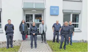  ?? FOTO: GDP ?? Der neue Vorstand der Polizeigew­erkschaft im Landkreis Lindau.